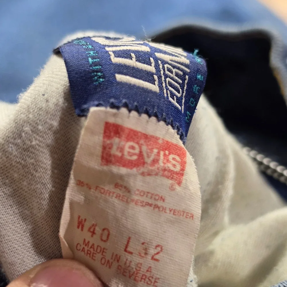Levi's For Men Jeans Mens 40x32 Blue Vintage 80s Orange Tab USA 40547 Skosh